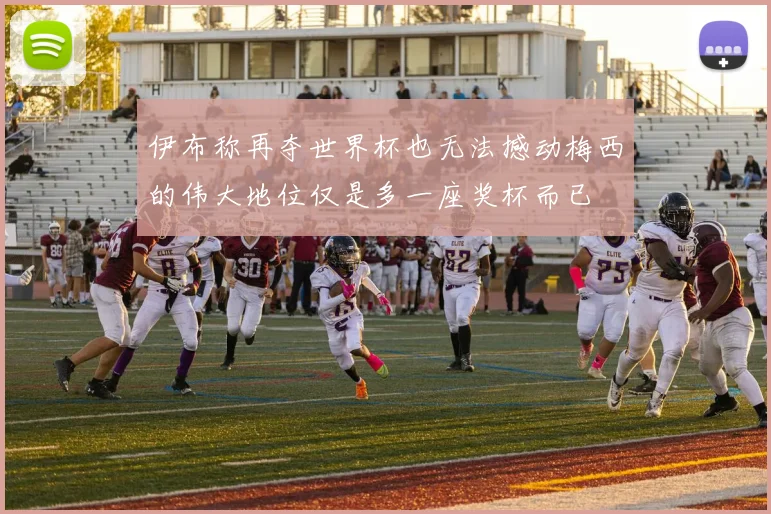 伊布称再夺世界杯也无法撼动梅西的伟大地位仅是多一座奖杯而已